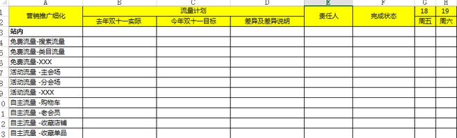 【资源分享】双十一各类实用表格汇总下载