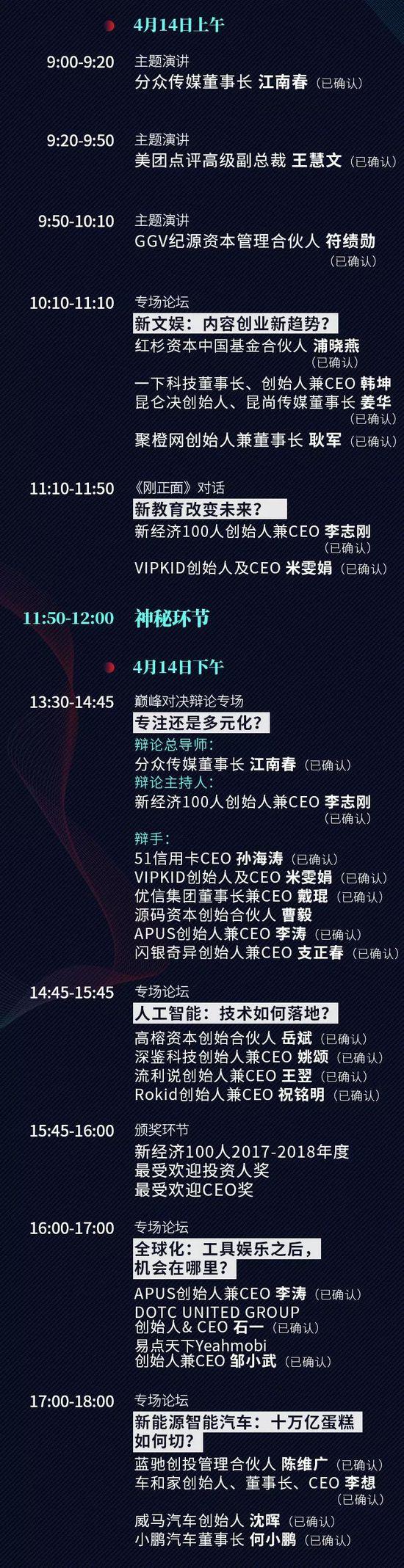 新经济100人CEO峰会将在北京举办