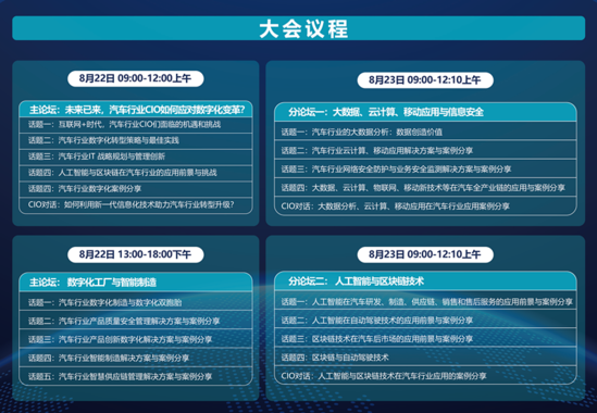 第二届中国汽车CIO峰会将在上海举办