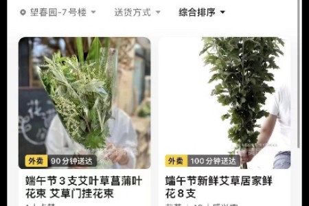 端午挂艾草老传统遇购买难美团闪购：销量同比去年翻一番