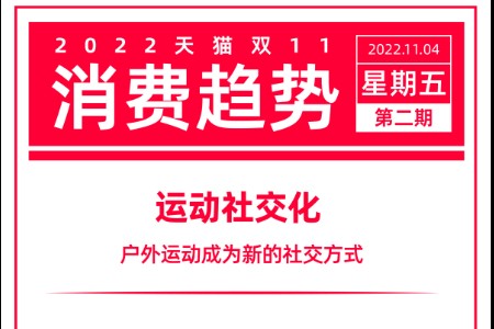 2022天猫双11公布首份消费趋势：运动社交化