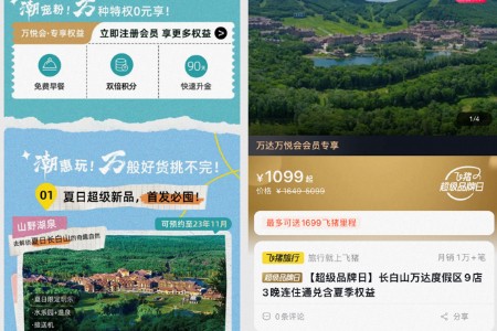 万达酒店及度假村在飞猪首发15款旅游新品 成交额超1亿元
