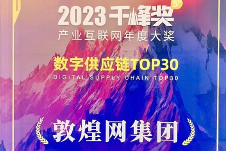 数字供应链TOP30 敦煌网集团首次上榜”千峰奖”