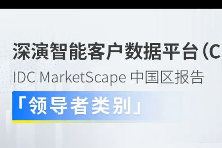IDC MarketScape中国区报告 深演智能客户数据平台（CDP）获评“领导者类别”