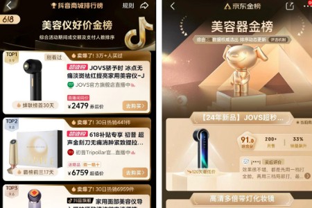 国产美容仪618势头迅猛 JOVS骄予时再创新高