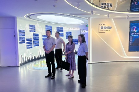浙江省贸促会一行来访全球跨境电商知识服务中心